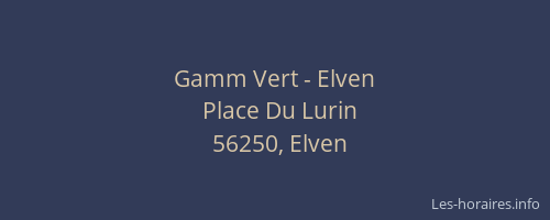 Gamm Vert - Elven
