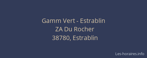 Gamm Vert - Estrablin