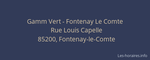 Gamm Vert - Fontenay Le Comte