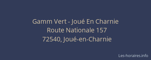Gamm Vert - Jou&eacute; En Charnie