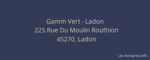 Gamm Vert - Ladon