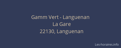 Gamm Vert - Languenan