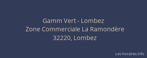 Gamm Vert - Lombez