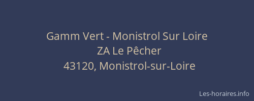 Gamm Vert - Monistrol Sur Loire