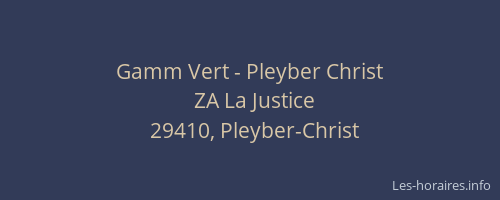 Gamm Vert - Pleyber Christ