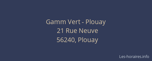 Gamm Vert - Plouay