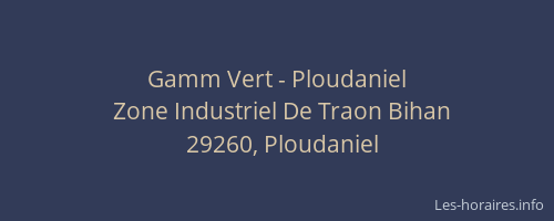 Gamm Vert - Ploudaniel