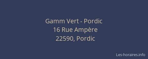 Gamm Vert - Pordic