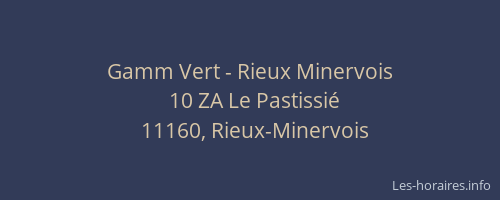 Gamm Vert - Rieux Minervois