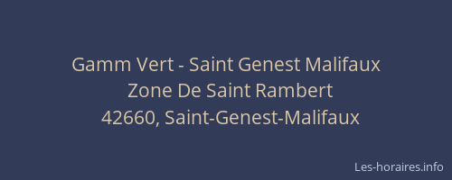 Gamm Vert - Saint Genest Malifaux