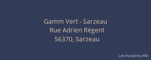 Gamm Vert - Sarzeau
