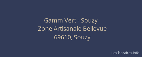 Gamm Vert - Souzy