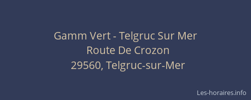Gamm Vert - Telgruc Sur Mer