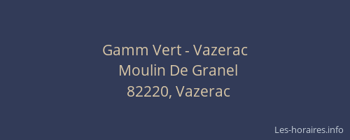 Gamm Vert - Vazerac