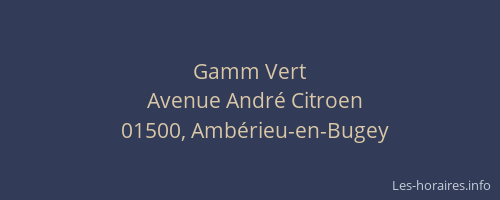 Gamm Vert