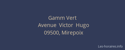 Gamm Vert