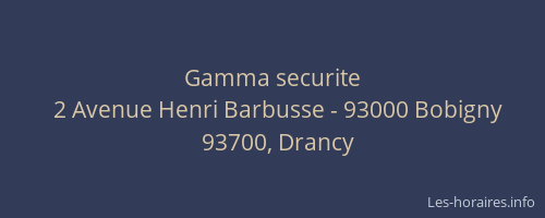Gamma securite