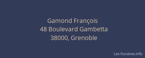 Gamond François