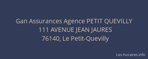 Gan Assurances Agence PETIT QUEVILLY