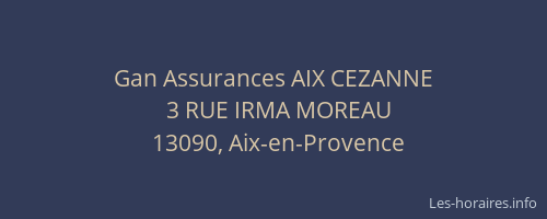 Gan Assurances AIX CEZANNE