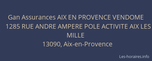 Gan Assurances AIX EN PROVENCE VENDOME