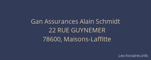 Gan Assurances Alain Schmidt