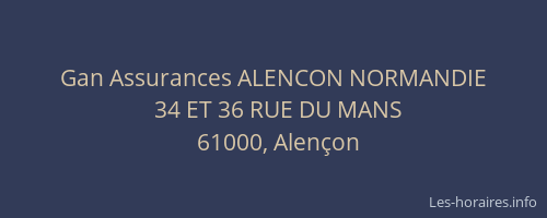 Gan Assurances ALENCON NORMANDIE