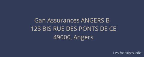Gan Assurances ANGERS B