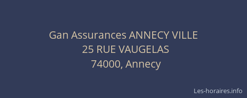 Gan Assurances ANNECY VILLE