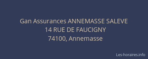 Gan Assurances ANNEMASSE SALEVE