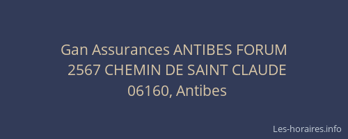 Gan Assurances ANTIBES FORUM