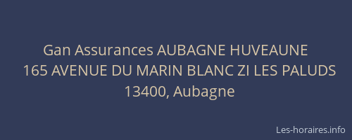 Gan Assurances AUBAGNE HUVEAUNE