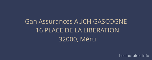 Gan Assurances AUCH GASCOGNE