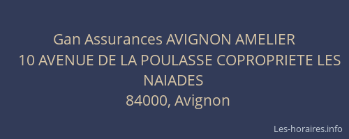 Gan Assurances AVIGNON AMELIER