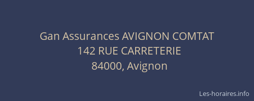 Gan Assurances AVIGNON COMTAT