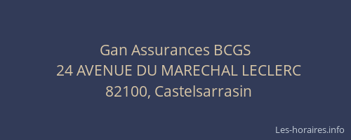 Gan Assurances BCGS