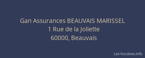Gan Assurances BEAUVAIS MARISSEL