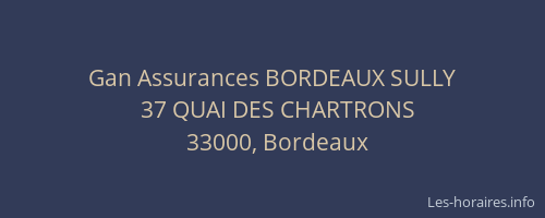 Gan Assurances BORDEAUX SULLY