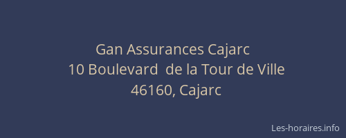 Gan Assurances Cajarc