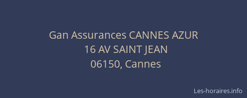 Gan Assurances CANNES AZUR
