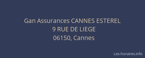 Gan Assurances CANNES ESTEREL