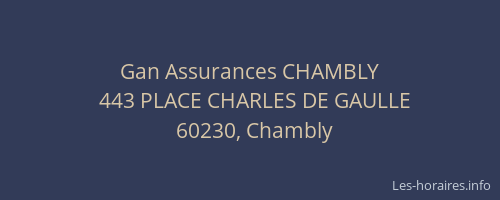 Gan Assurances CHAMBLY