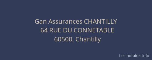 Gan Assurances CHANTILLY
