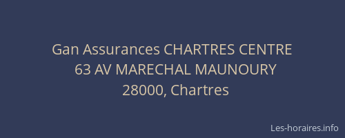 Gan Assurances CHARTRES CENTRE