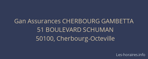 Gan Assurances CHERBOURG GAMBETTA