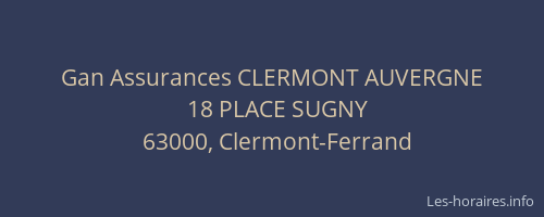 Gan Assurances CLERMONT AUVERGNE