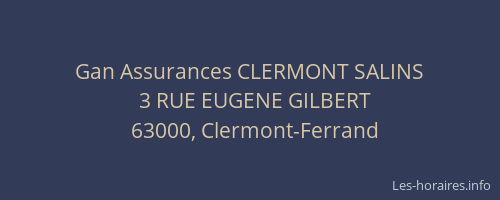 Gan Assurances CLERMONT SALINS