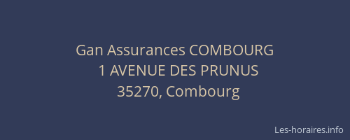 Gan Assurances COMBOURG