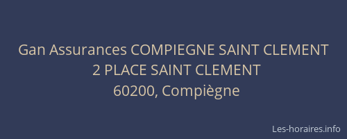 Gan Assurances COMPIEGNE SAINT CLEMENT
