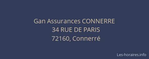 Gan Assurances CONNERRE